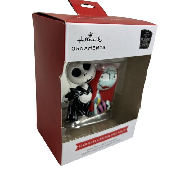 Hallmark Christmas Ornament Disney Nightmare Before Christmas Jack & Sally New - Picture 3 of 12